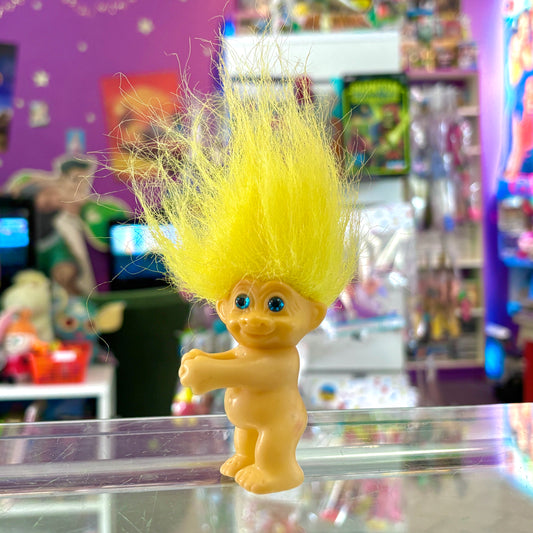 Trolls Yellow Hair - Clip-On Hanging Hugging Figure (bootleg, 90s)