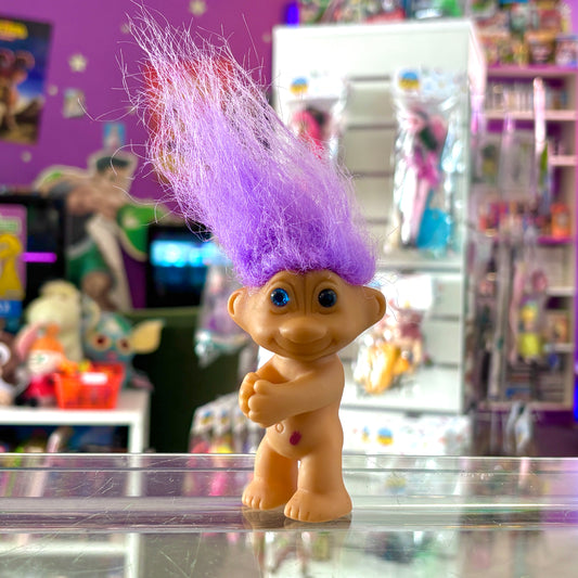 Trolls Purple Hair - Clip-On Hanging Hugging Figure (bootleg, 90s)