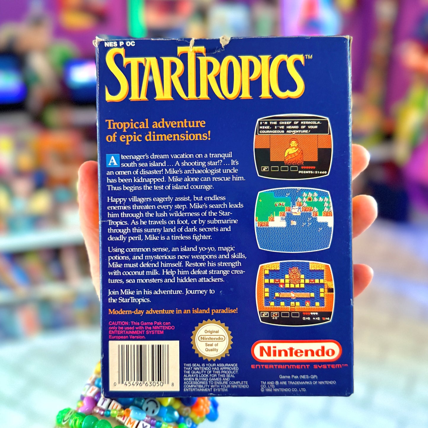 Star Tropics - With Super Rare, Unused Scandinavian Letter (CIB, NES)