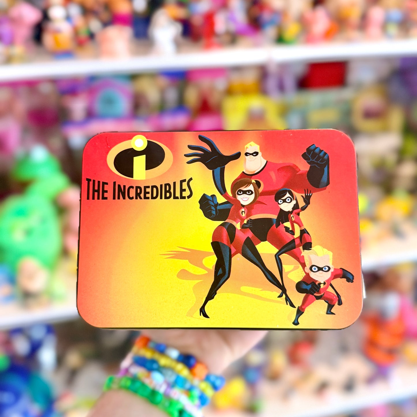The Incredibles: Wind-Up Music Box - Tin Storage Container (Disney, Pixar, 2000s)