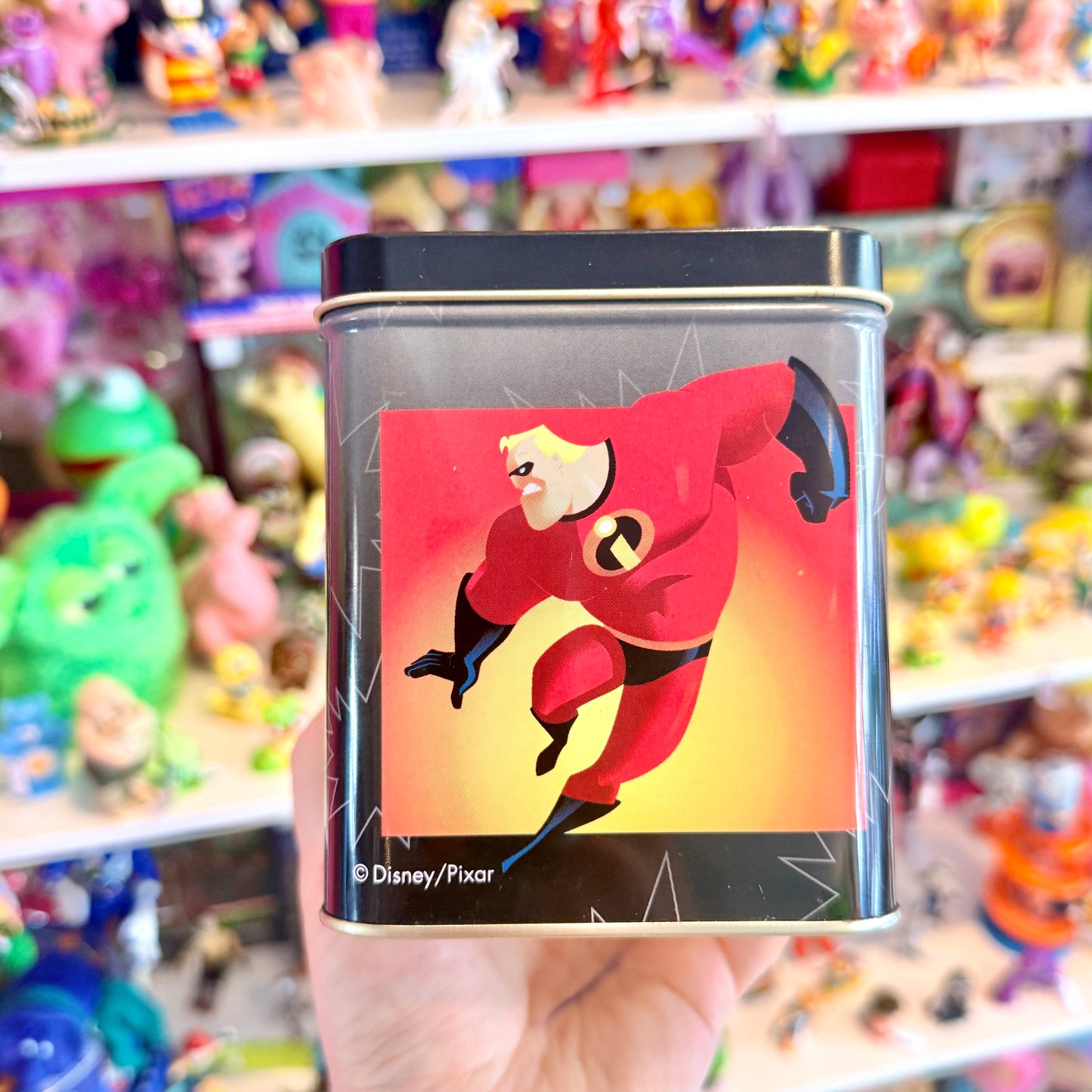 The Incredibles: Wind-Up Music Box - Tin Storage Container (Disney, Pixar, 2000s)