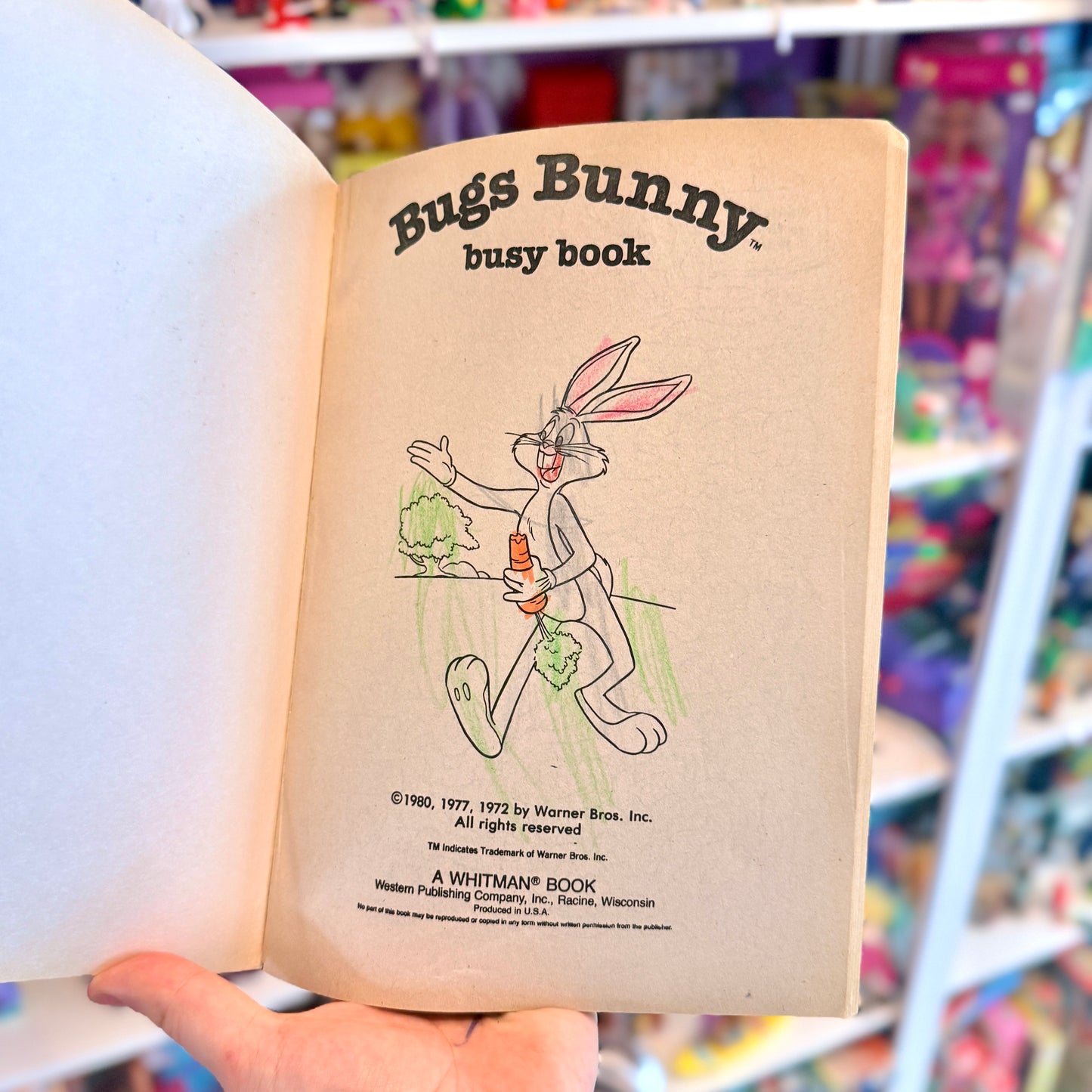 Looney Tunes: "Bugs Bunny's Busy Book" - Activity Book (Warner Bros., 1980)