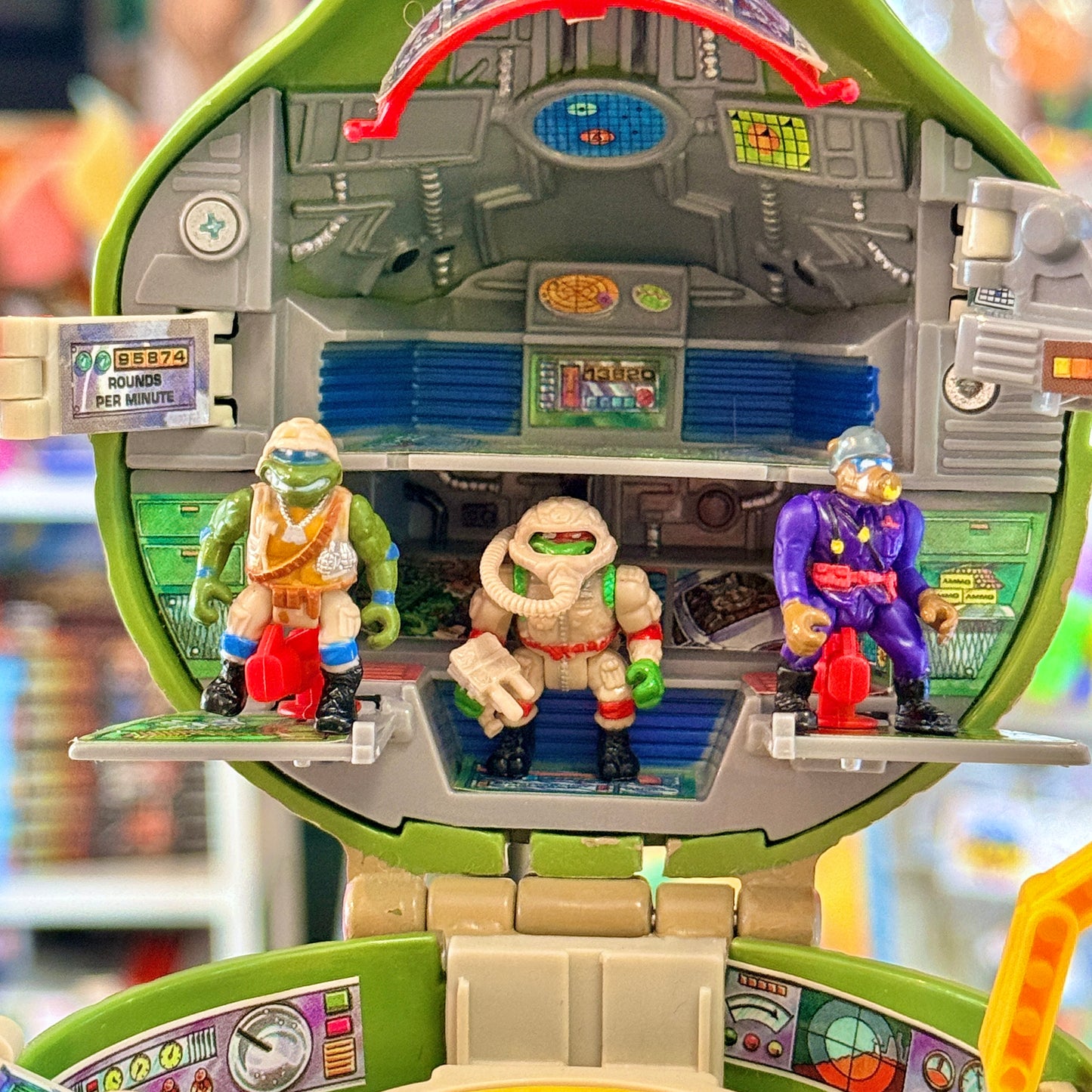 Teenage Mutant Ninja Turtles: Mini Mutants - Leonardo's Mutant Military Playset (Playmates, 1995)
