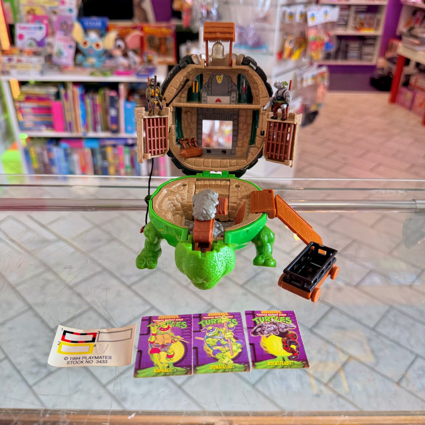 Teenage Mutant Ninja Turtles: Mini Mutants - Raph Feudal Castle Playset (Playmates, 1995)