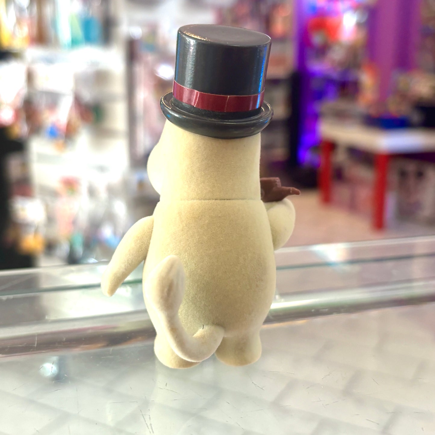 Moomin Valley Friends: Moominpappa Flocked Figure (1990s, Yutaka)