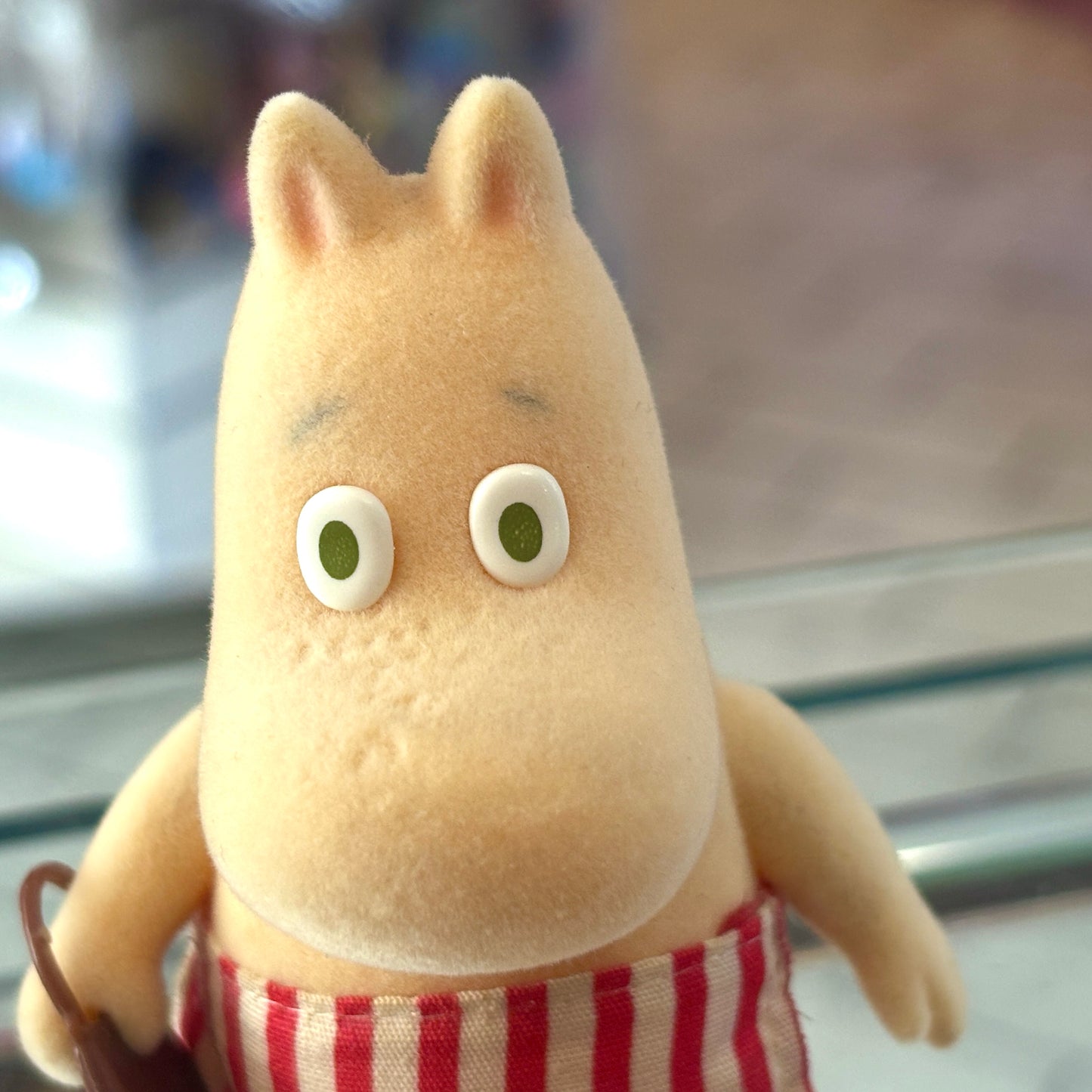 Moomin Valley Friends: Moominmamma Flocked Figure (1990s, Yutaka)
