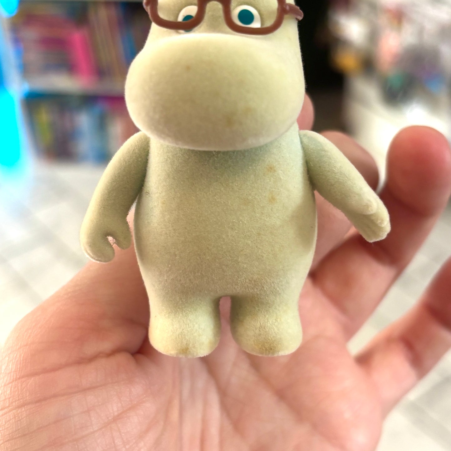 Moomin Valley Friends: Snork Flocked Figure (1990s, Yutaka)