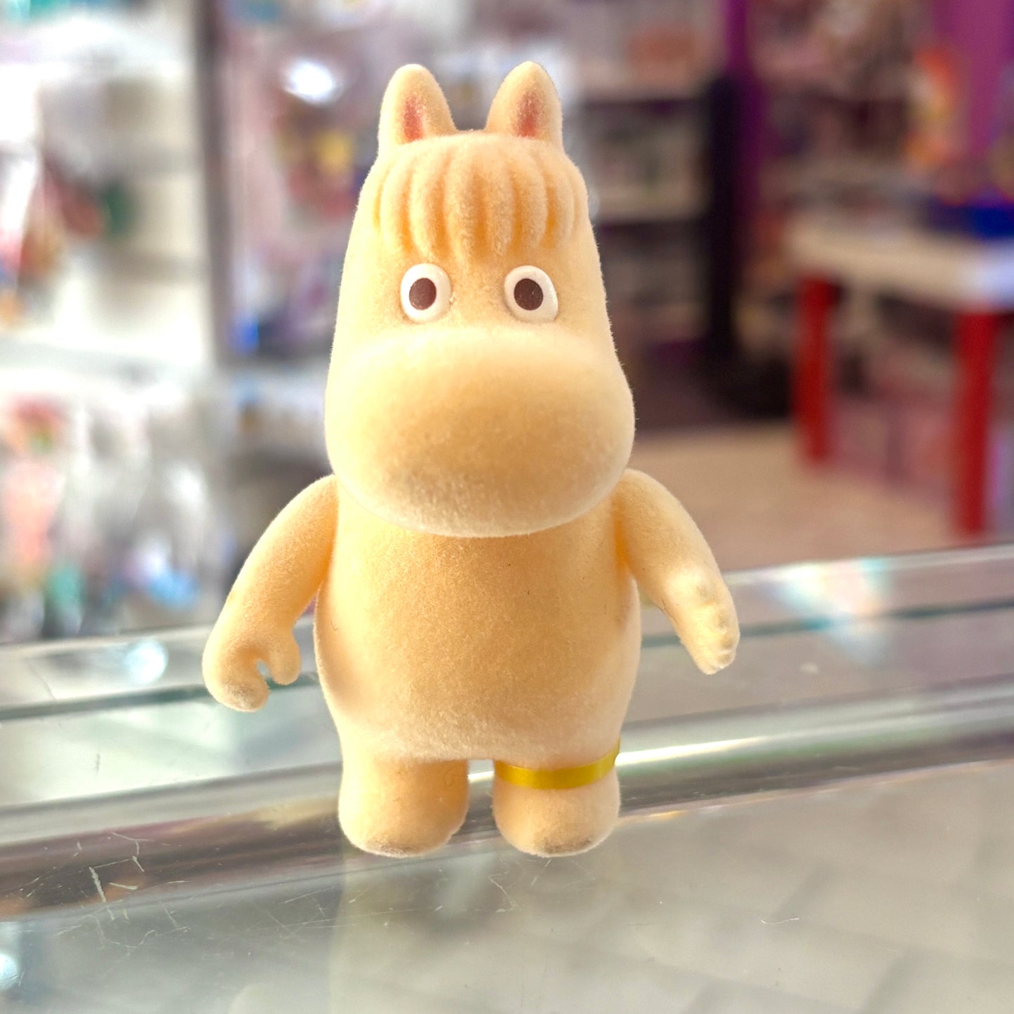 Moomin Valley Friends: Snorkmaiden Flocked Figure (1990s, Yutaka)