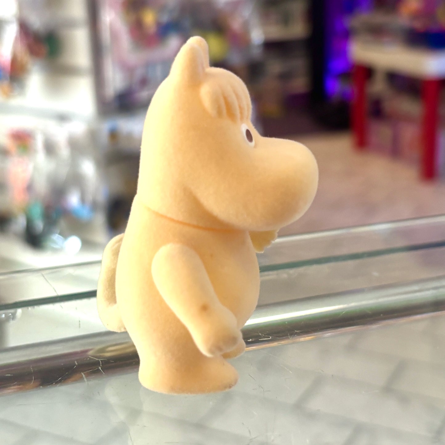 Moomin Valley Friends: Snorkmaiden Flocked Figure (1990s, Yutaka)