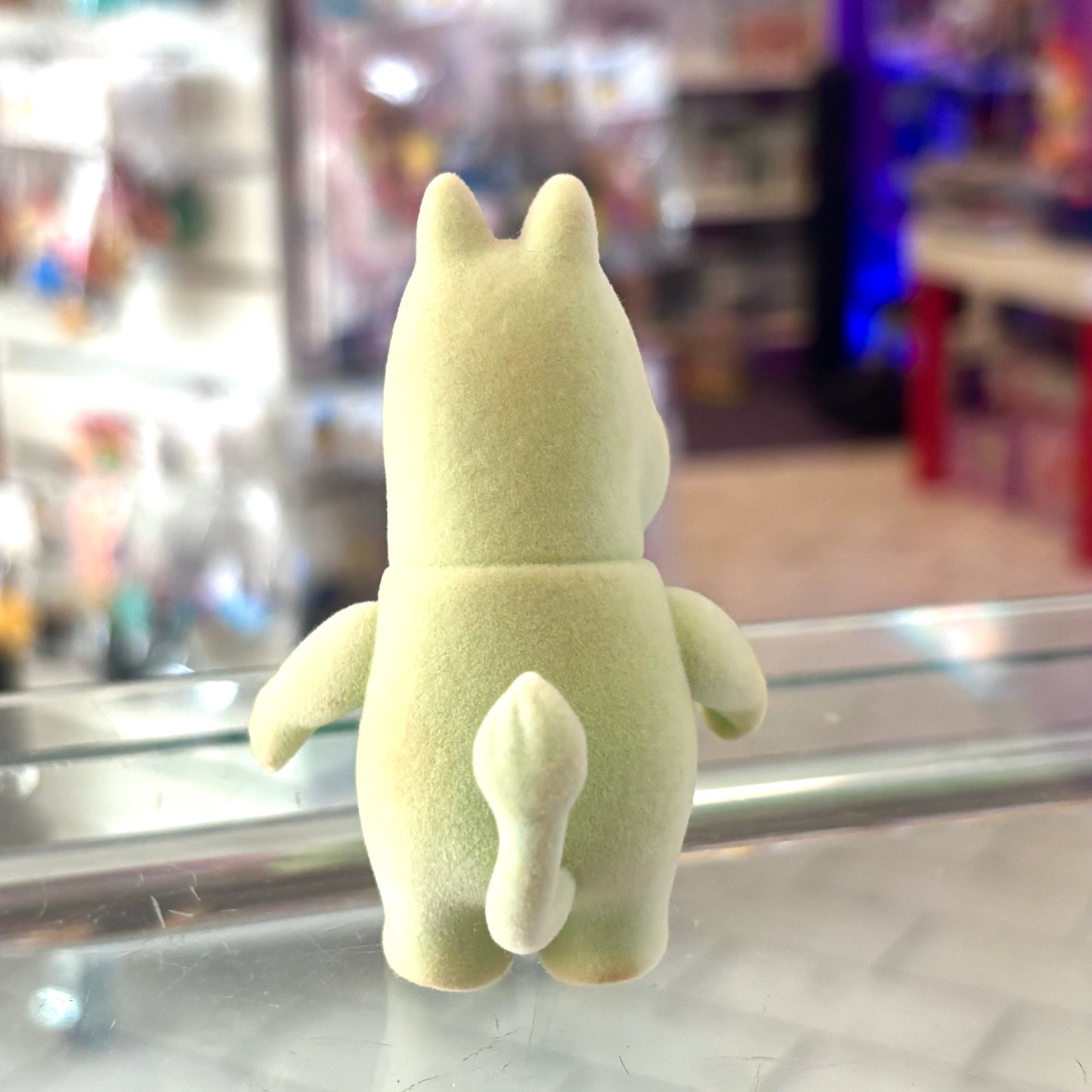 Moomin Valley Friends: Moomintroll Flocked Figure (1990s, Yutaka)