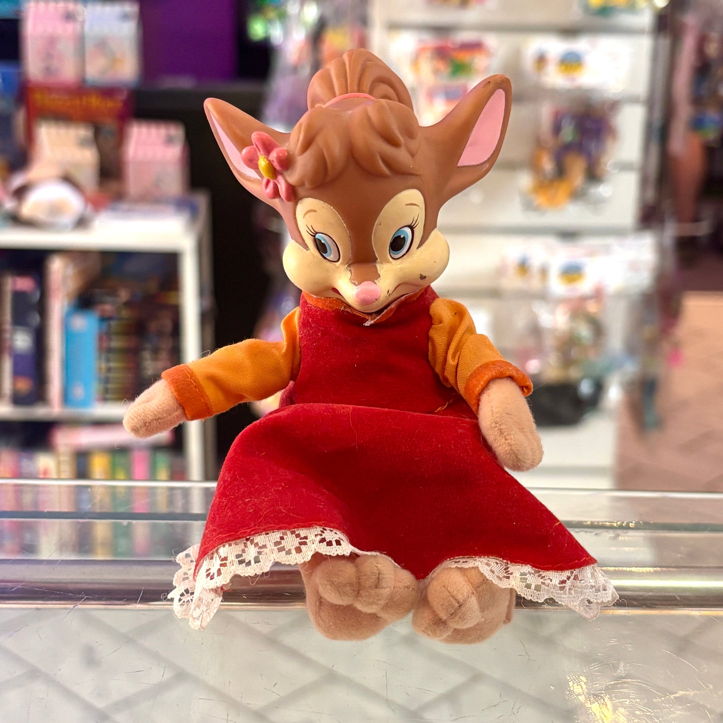 An American Tail: Fievel Goes West - Tanya Mousekewitz Sitting Plush Doll (90s)
