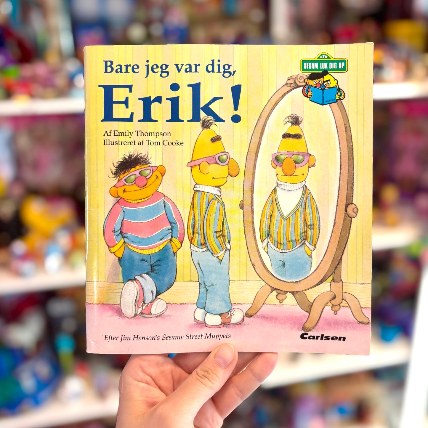 Sesame Street: "Bare Jeg Var Dig, Erik" Book (Danish, 1992)