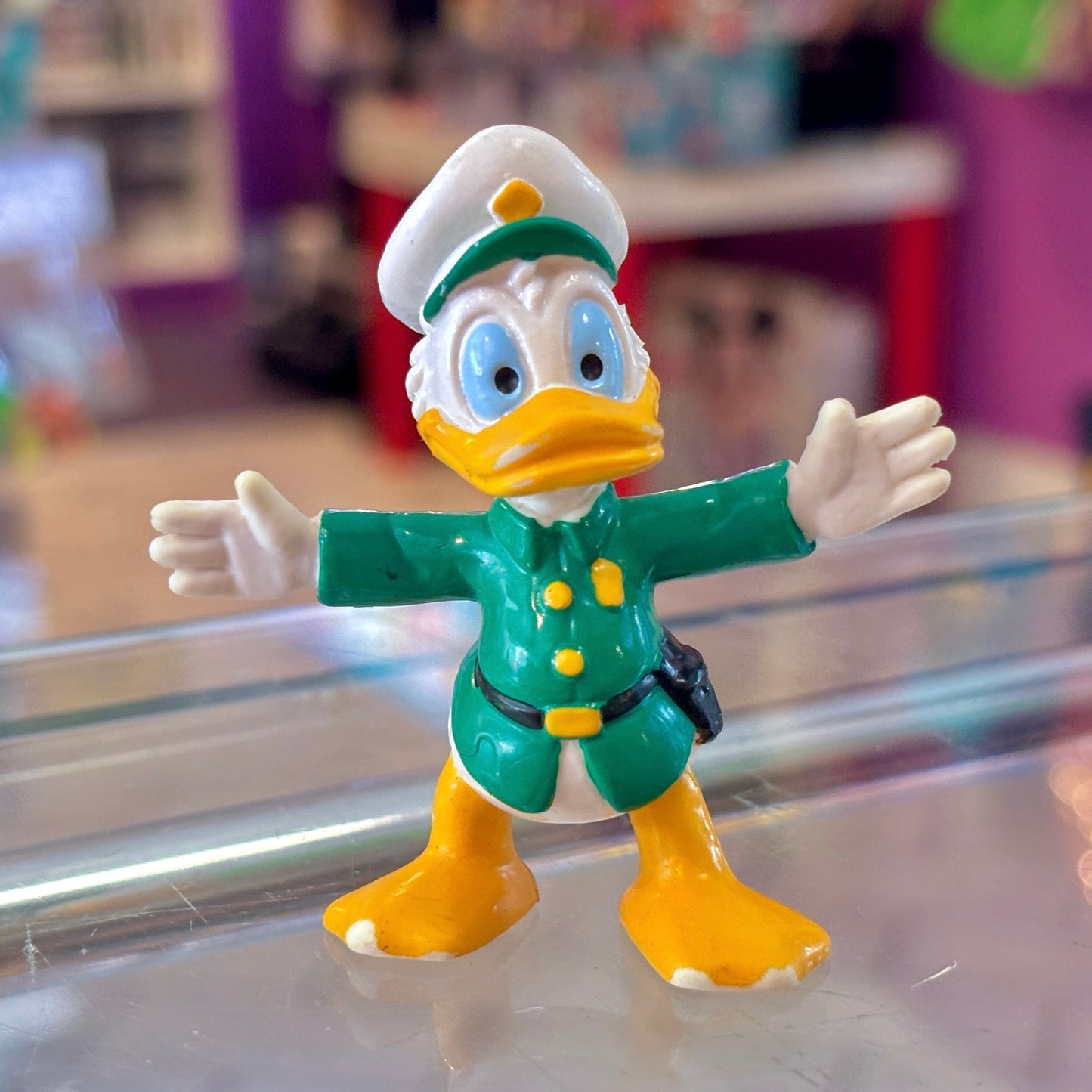 Donald Duck Policeman PVC Figure (Bully, 80s)