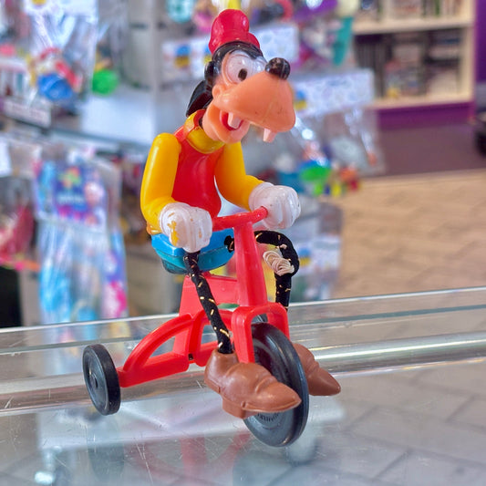 Disney's Goofy Riding Tricycle - String Legs Toy Figure (Disney, 1977)