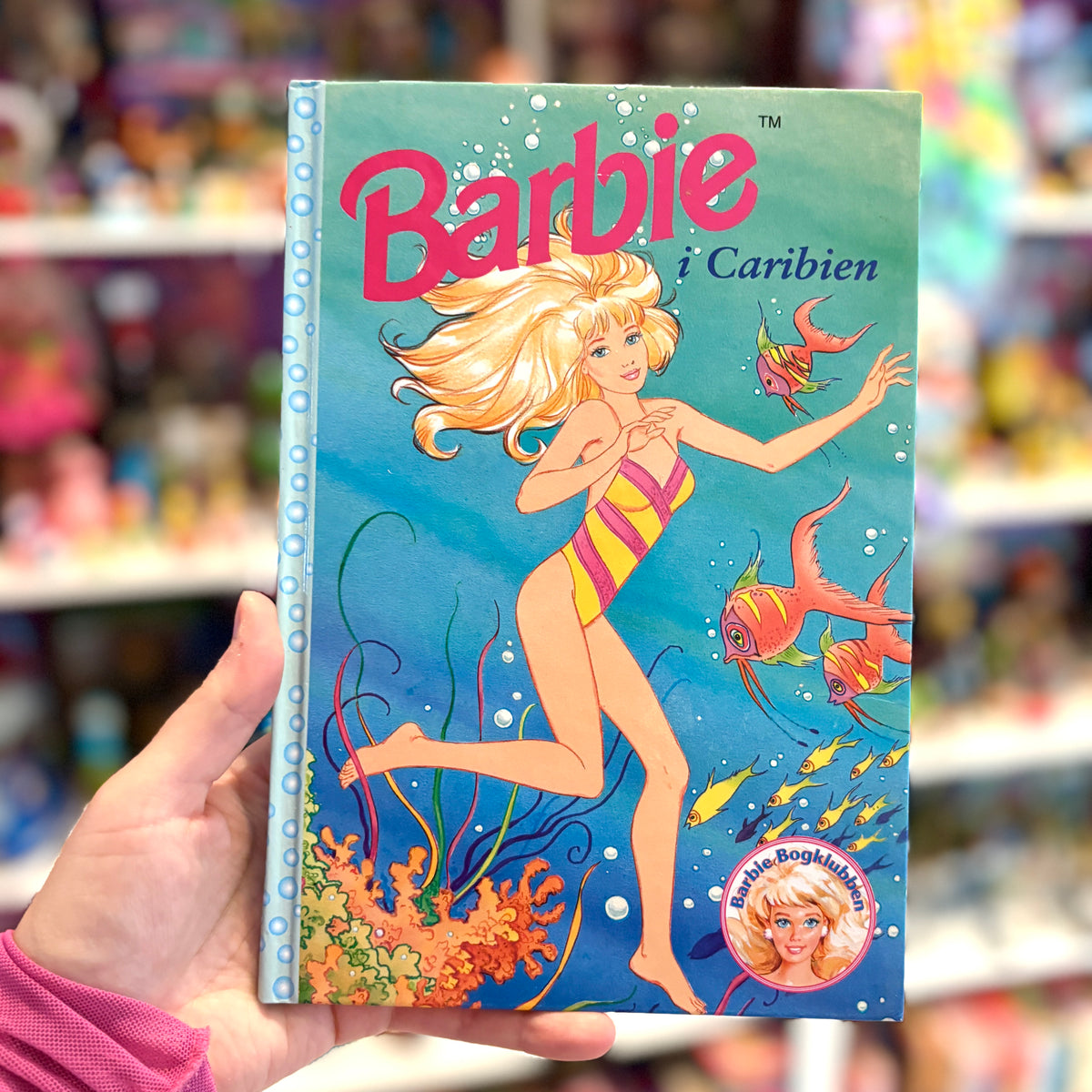 Barbie Book Club: Barbie I Caribien (Danish, 90s)