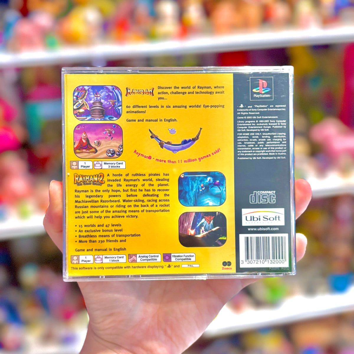Rayman + Rayman 2 Compilation - 2 Games (PS1)