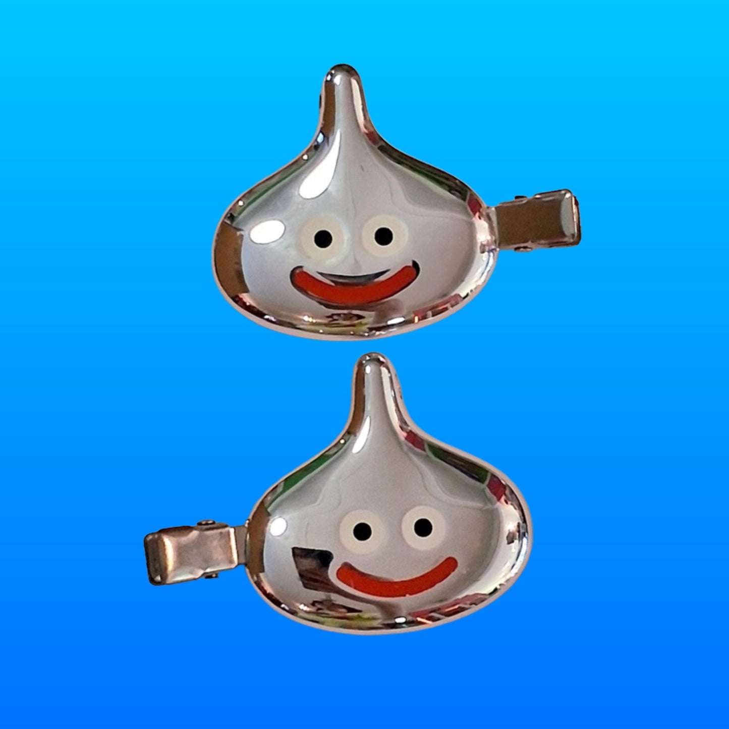 Dragon Quest: Metallic Smiley Slime Hair Clip Set (Square Enix)