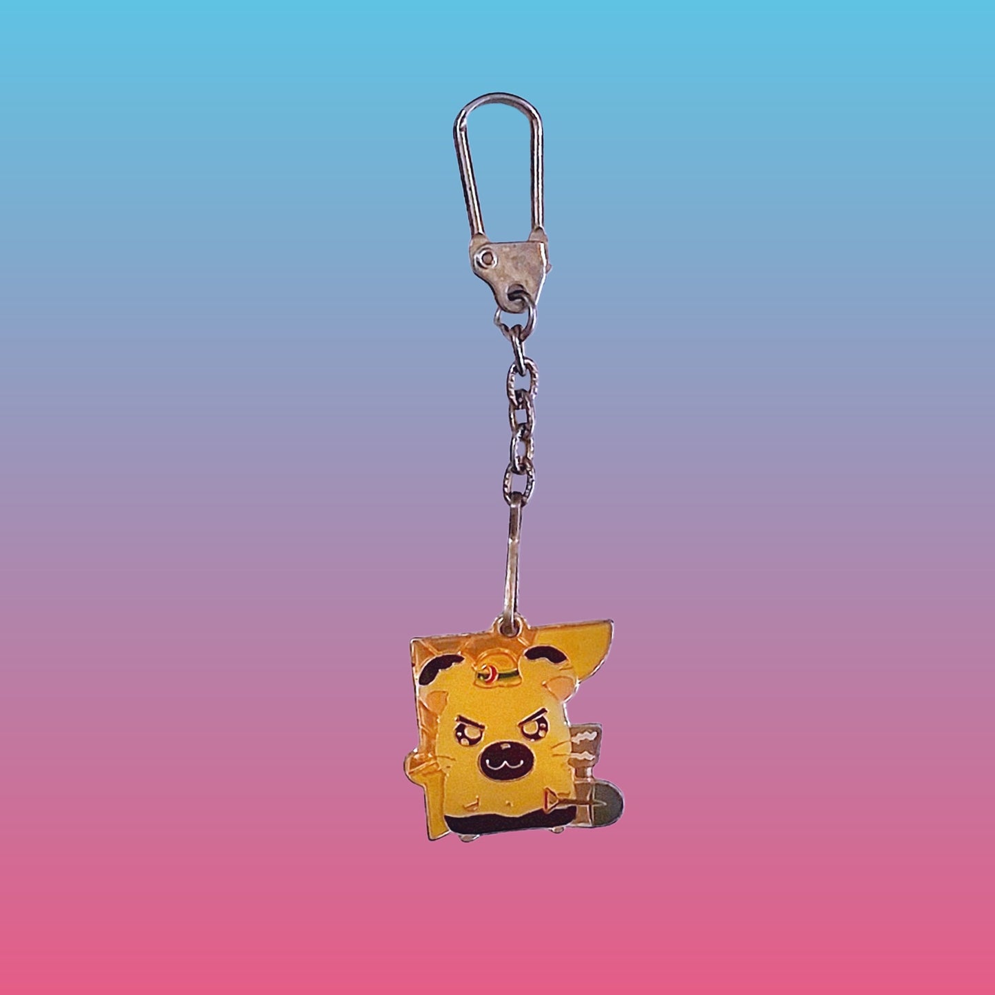 Hamtaro: Boss Metal Charm - Mini Keychain (2000s)