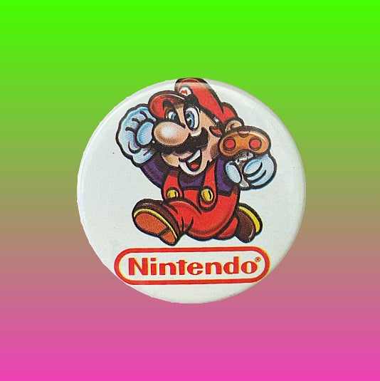 Super Mario: Nintendo Logo Badge (80s)