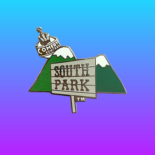 South Park Logo Enamel Pin (Comedy Central, 1998)
