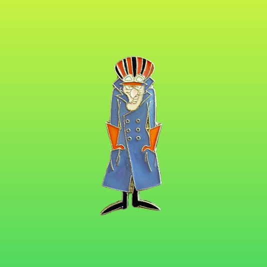 Wacky Races: Dick Dastardly Enamel Pin (90s)