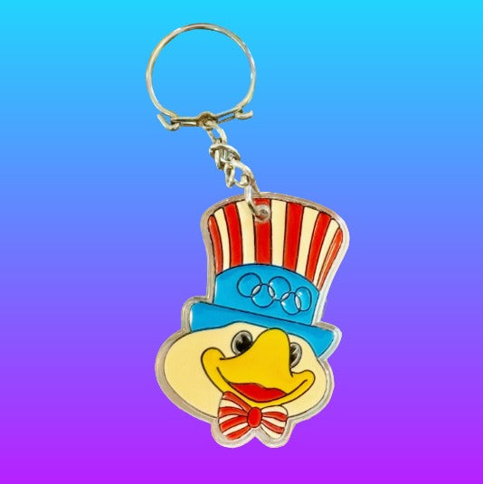 Sam The Olympian Eagle Keychain (80s)