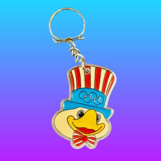 Sam The Olympian Eagle Keychain (80s)