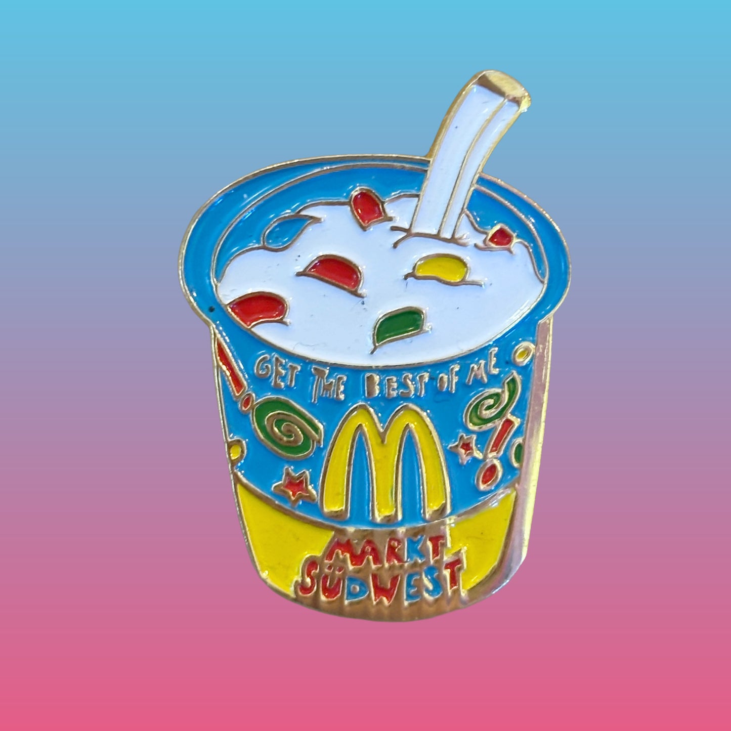 McDonalds: McFlurry Enamel Pin Badge (90s)