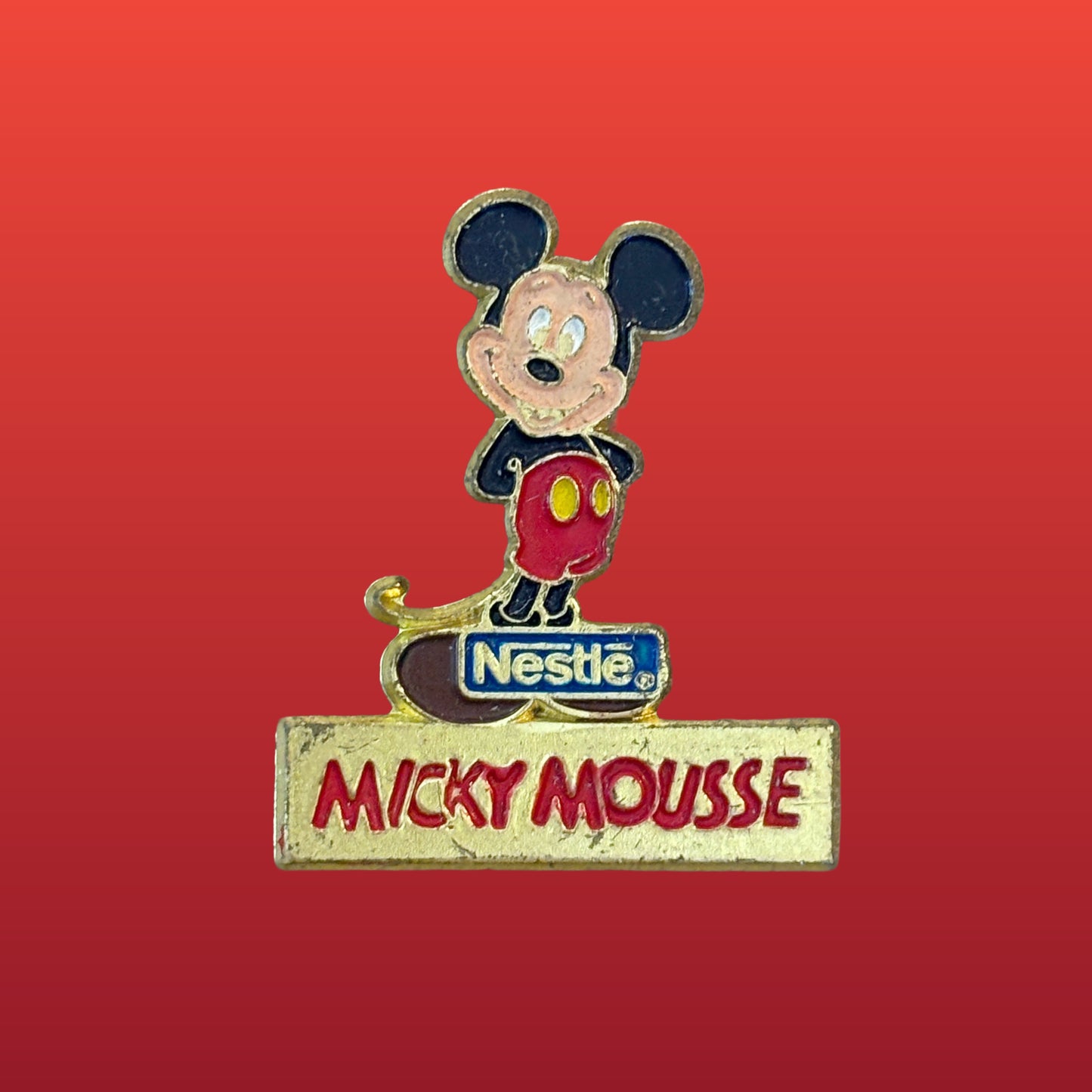 Mickey Mouse: Micky Mousse Enamel Pin (Nestle, 90s)