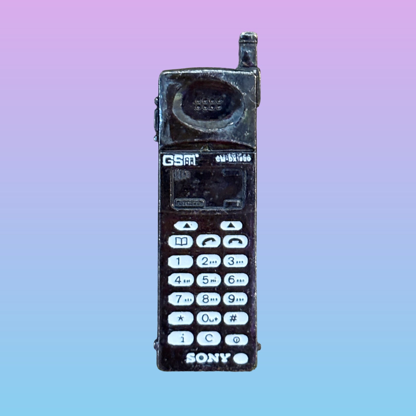 Sony Black Mobile Phone Pin Badge (90s)