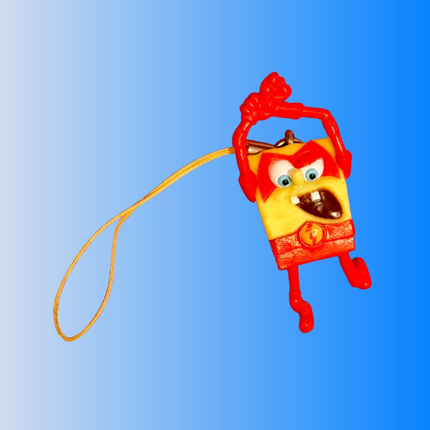 SpongeBob Square Pants: Red Super Hero Phone Charm Gachapon (2000s)