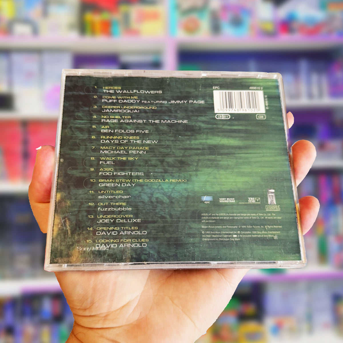 Cd Ripped Out Godzilla CD: Godzilla: The Album (90s) – PopCultGang