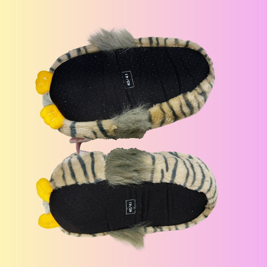 Furby Talking Plush Slippers: Size 40/41 (Tiger Electronics, 90s)