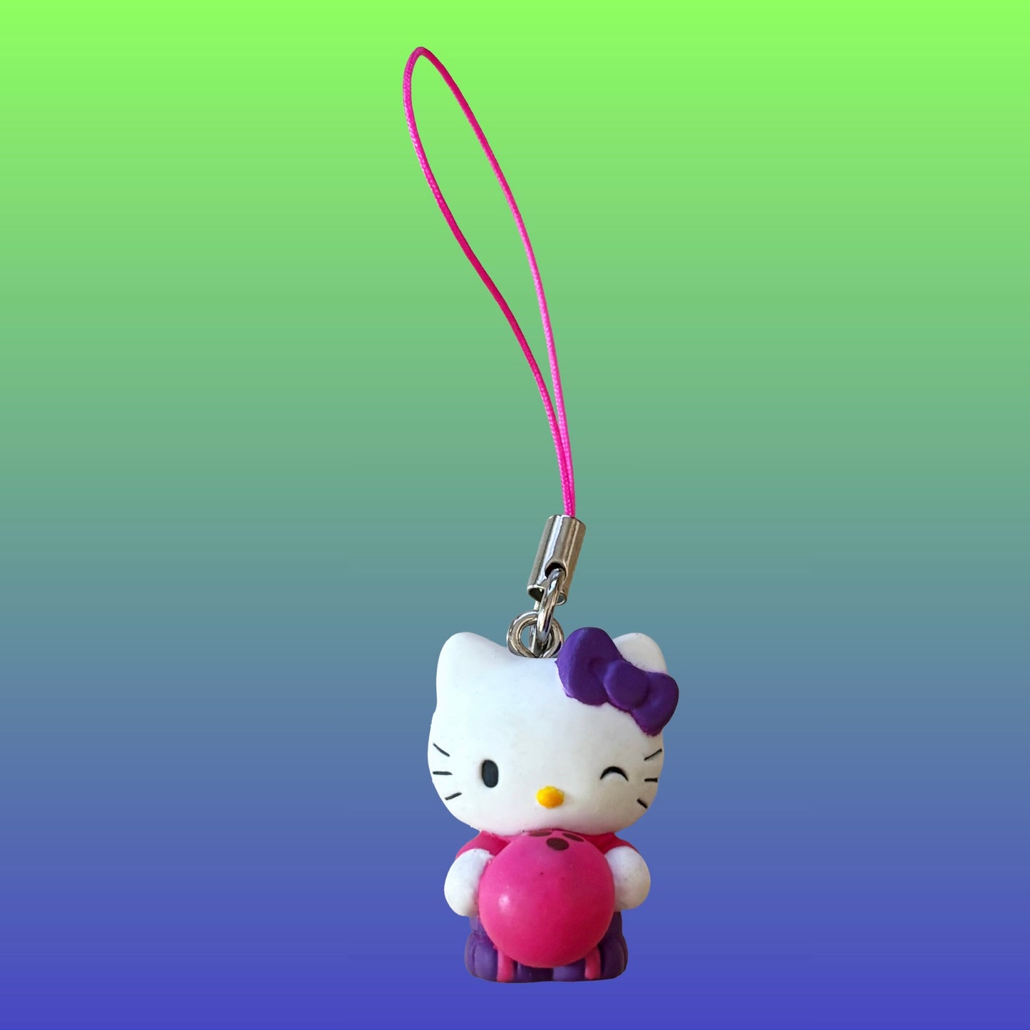 Hello Kitty Sports Danglers: Bowling -  Phone Charm (2009)
