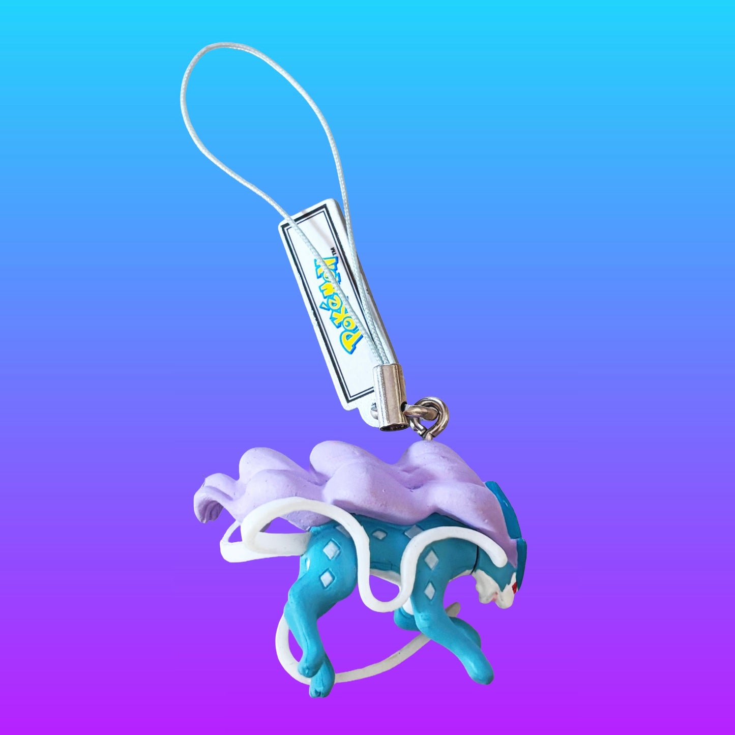 Pokemon: Suicune Phone Charm Dangler Gachapon (Nintendo, Tomy, 2010)
