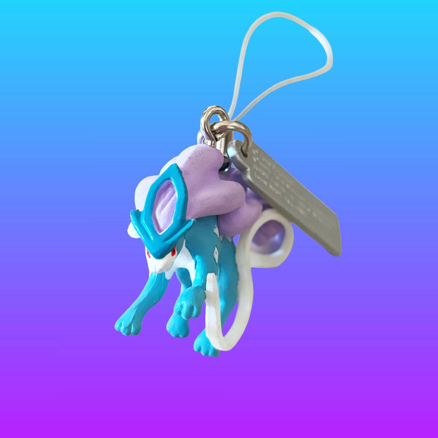 Pokemon: Suicune Phone Charm Dangler Gachapon (Nintendo, Tomy, 2010)