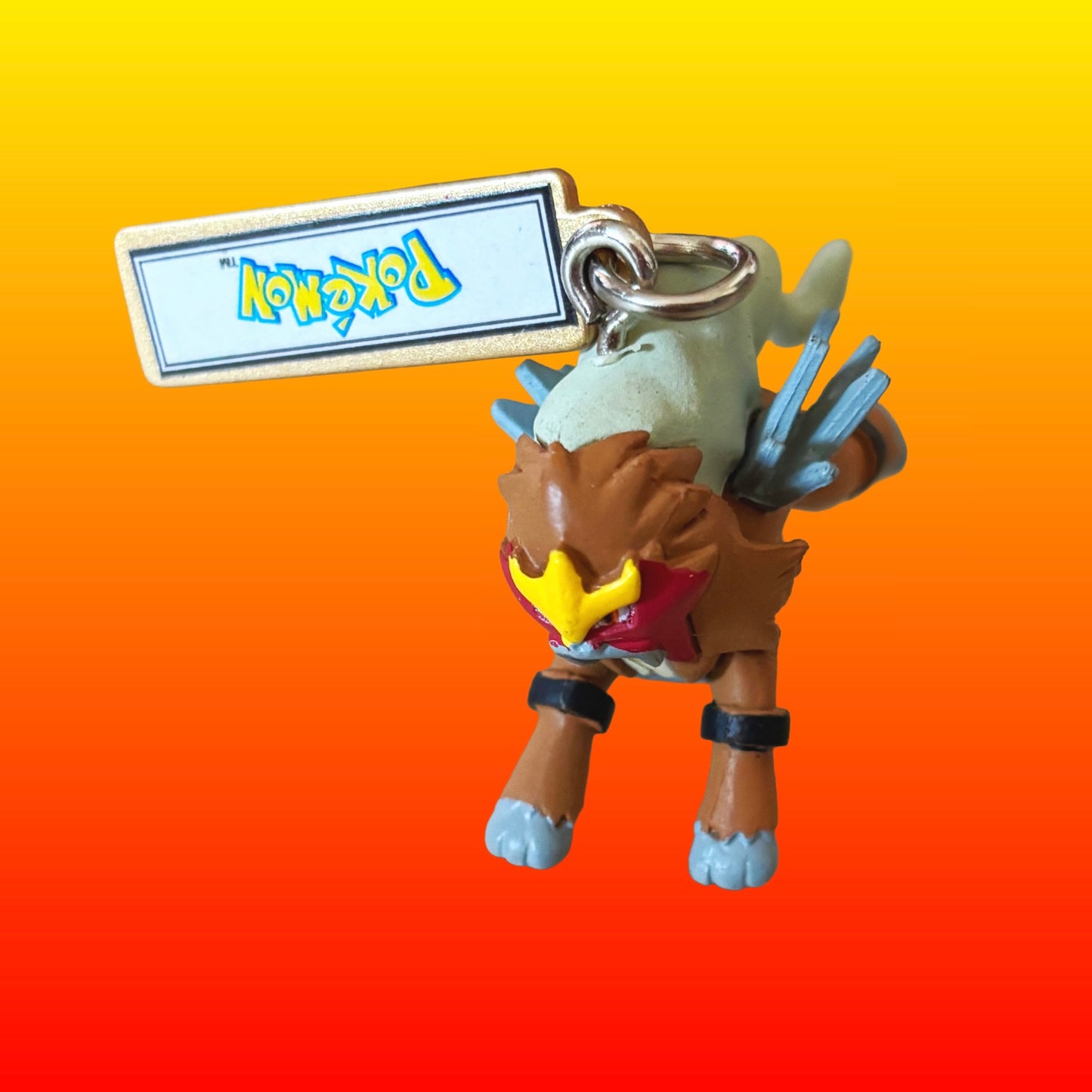 Pokemon: Entei Phone Charm Dangler Gachapon (Nintendo, Tomy, 2010)