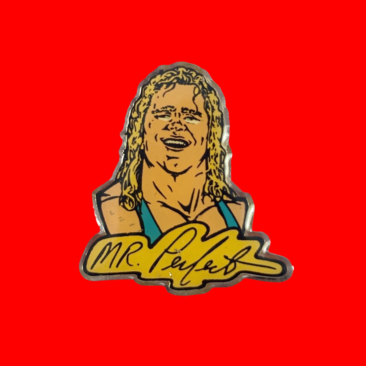 WWF: Wrestling - Mr. Perfect Enamel Pin (1993)