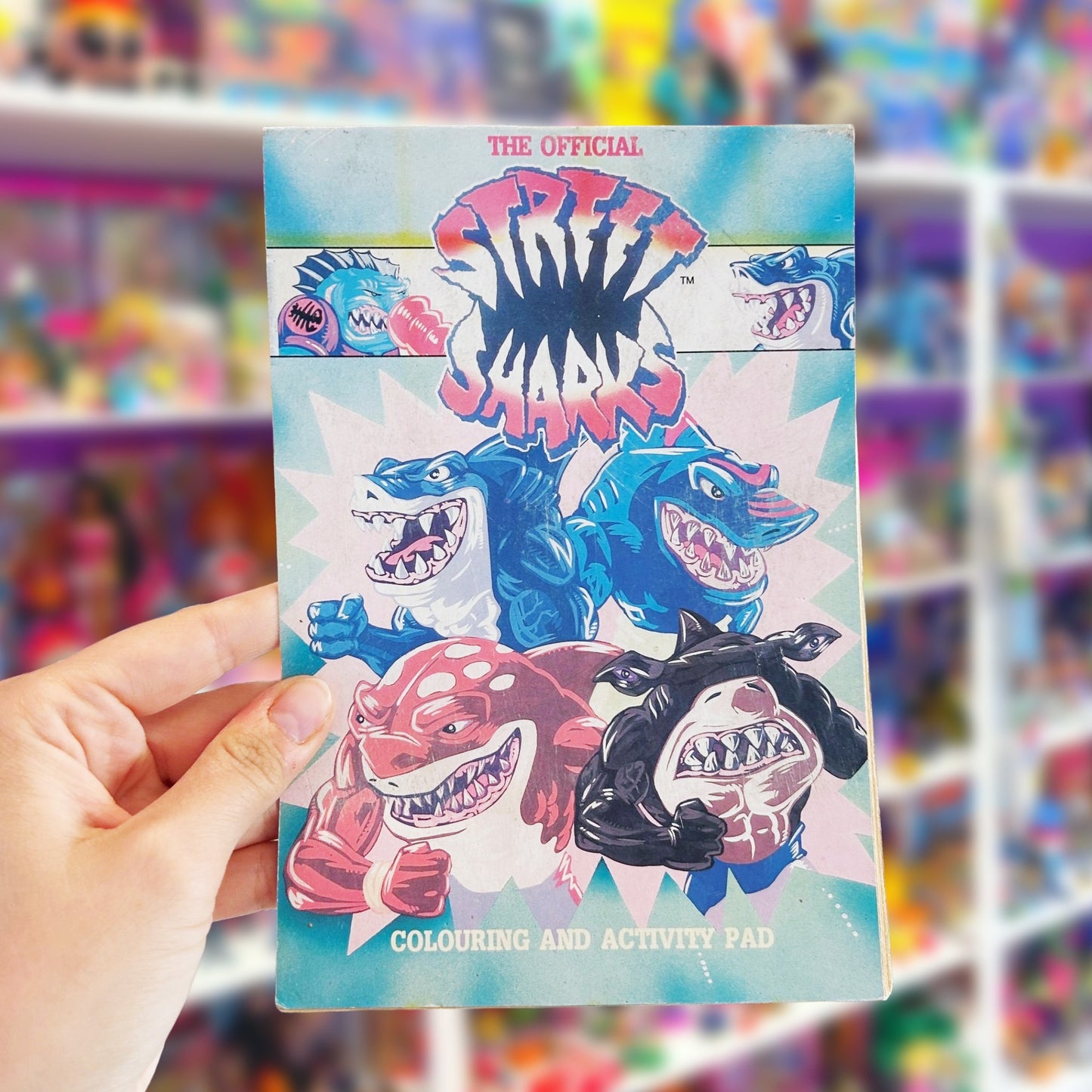 Street Sharks Coloring & Activity Pad Book (90s)