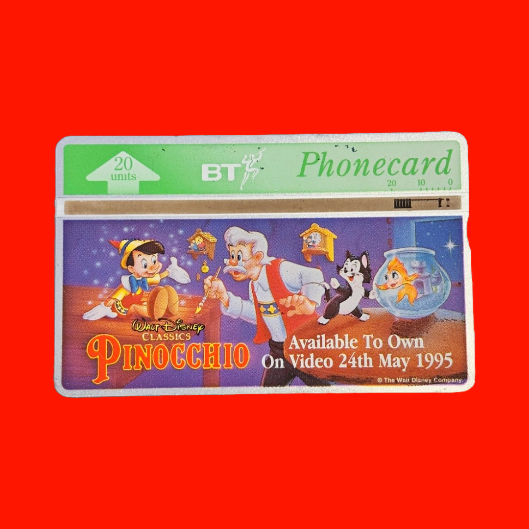 Disney: Vintage Phone Cards - Aladdin, Hercules, Pocahontas, Pinocchio, Alice In Wonderland (90s)