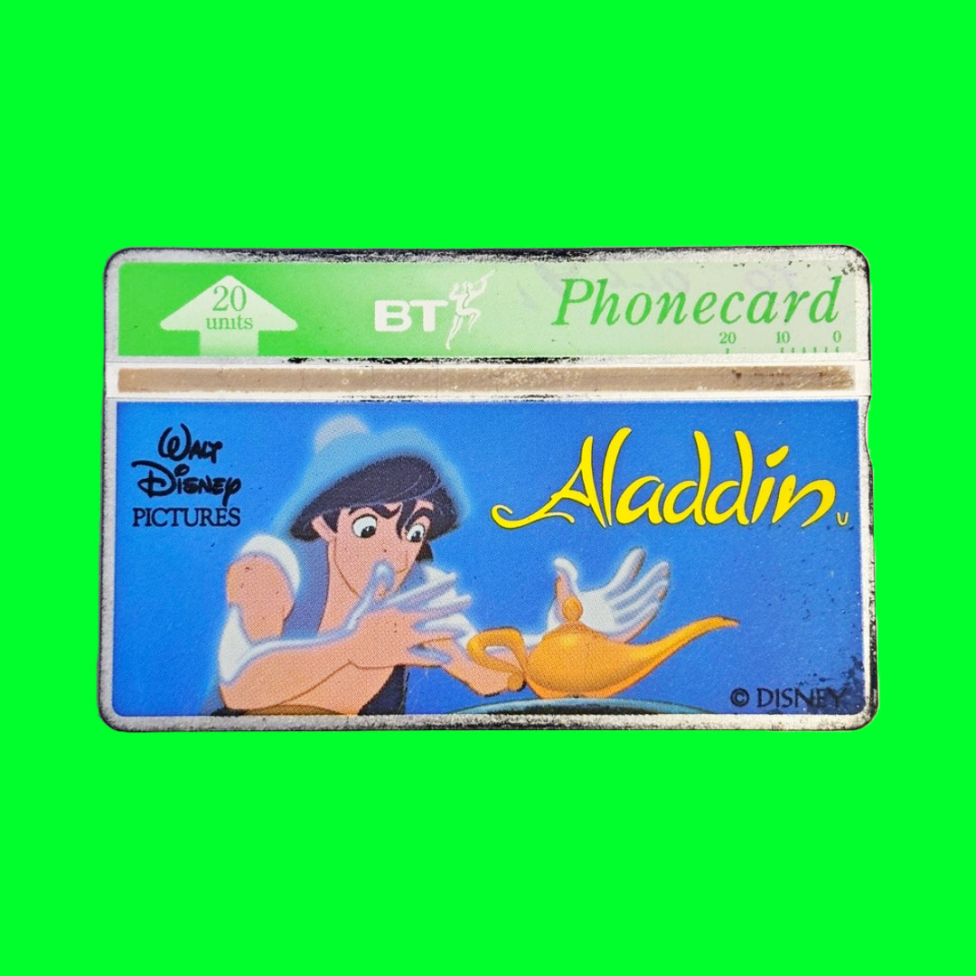 Disney: Vintage Phone Cards - Aladdin, Hercules, Pocahontas, Pinocchio, Alice In Wonderland (90s)