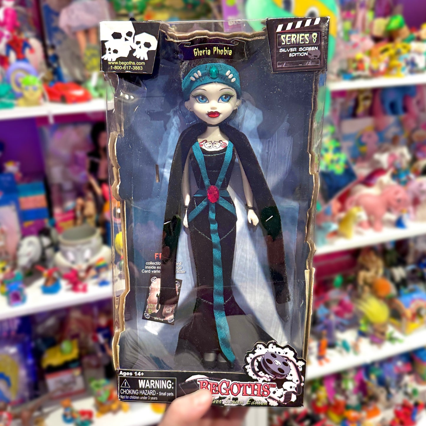 BeGoth Bleeding Edge Goths: "Gloria Phobia" Fashion Doll - Silver Screen Edition (Series 8, 2009)