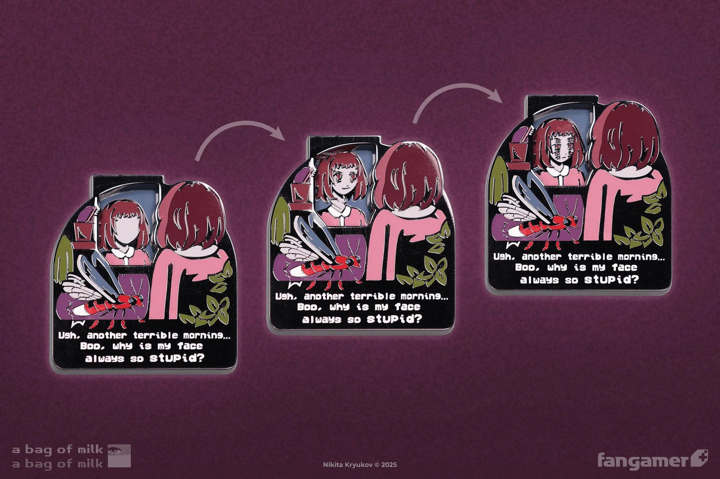 A Bag Of Milk: Terrible Morning Spinning Pin (Fangamer) - PopCultGang