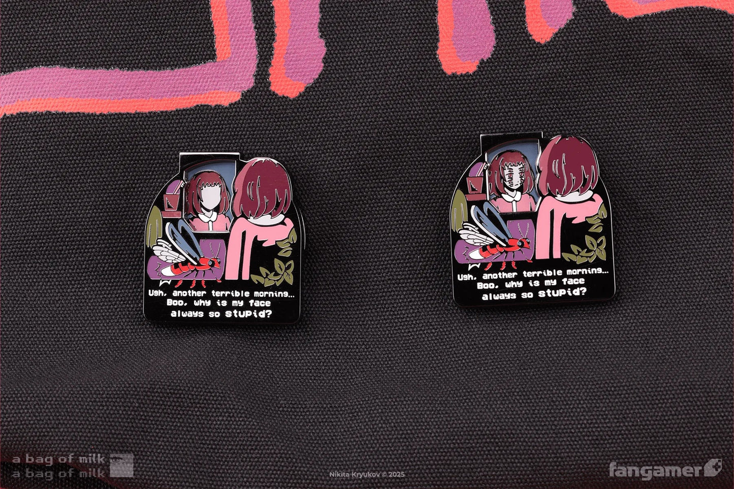 A Bag Of Milk: Terrible Morning Spinning Pin (Fangamer) - PopCultGang