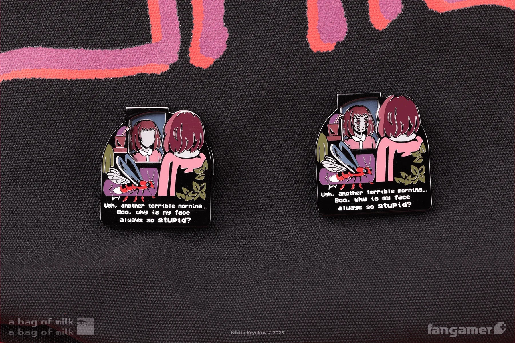 A Bag Of Milk: Terrible Morning Spinning Pin (Fangamer) - PopCultGang