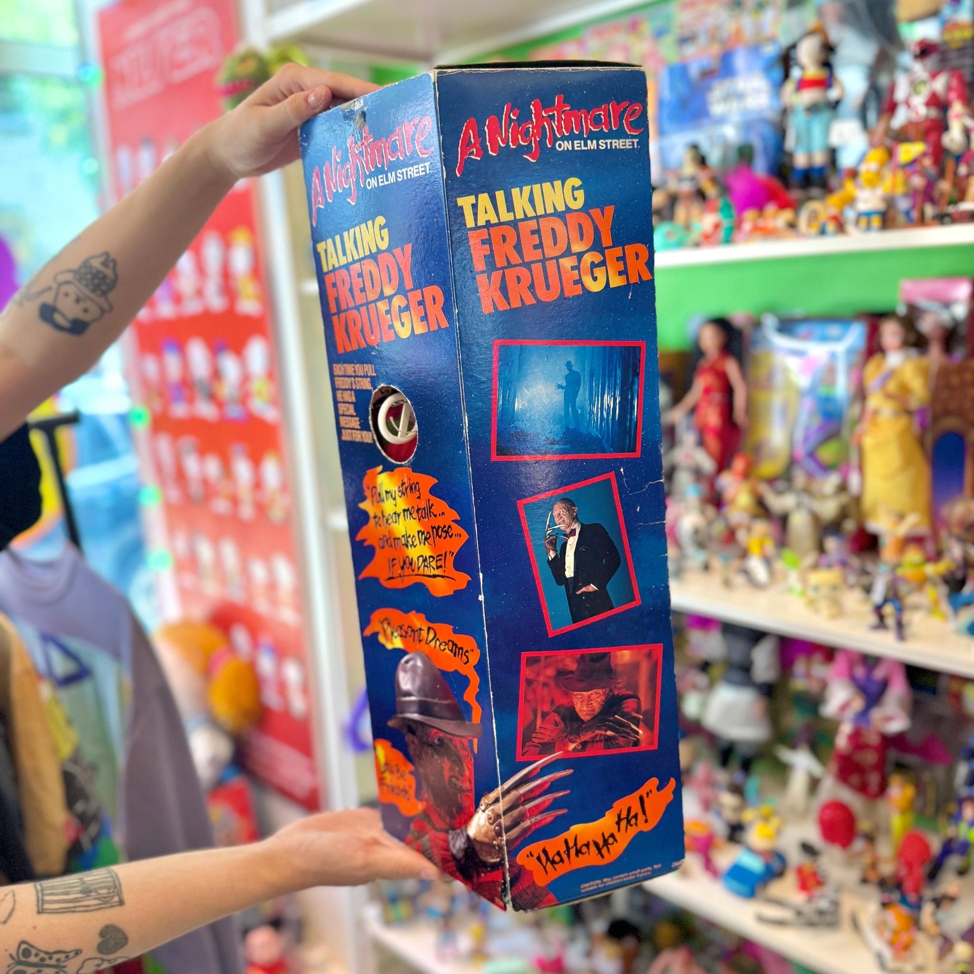 A Nightmare On Elmstreet: Talking Freddy Krueger Doll - (NIB, 80s) - PopCultGang