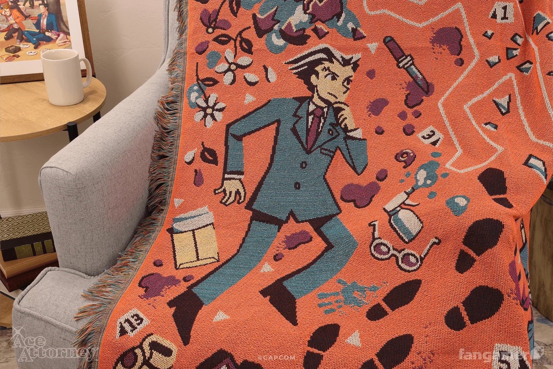 Ace Attorney: Crime Scene Throw Blanket (Fangamer) - PopCultGang