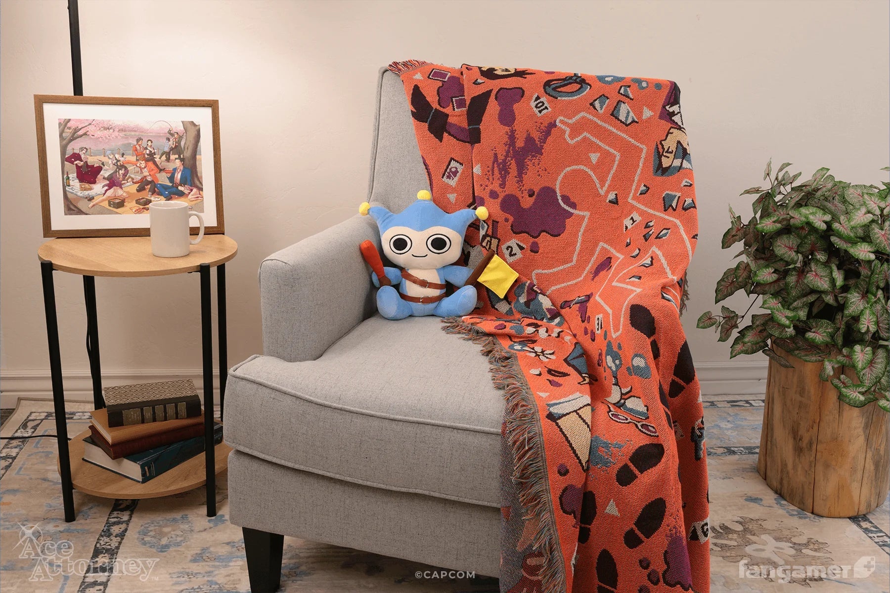Ace Attorney: Crime Scene Throw Blanket (Fangamer) - PopCultGang