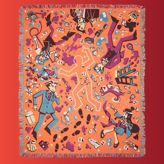 Ace Attorney: Crime Scene Throw Blanket (Fangamer) - PopCultGang