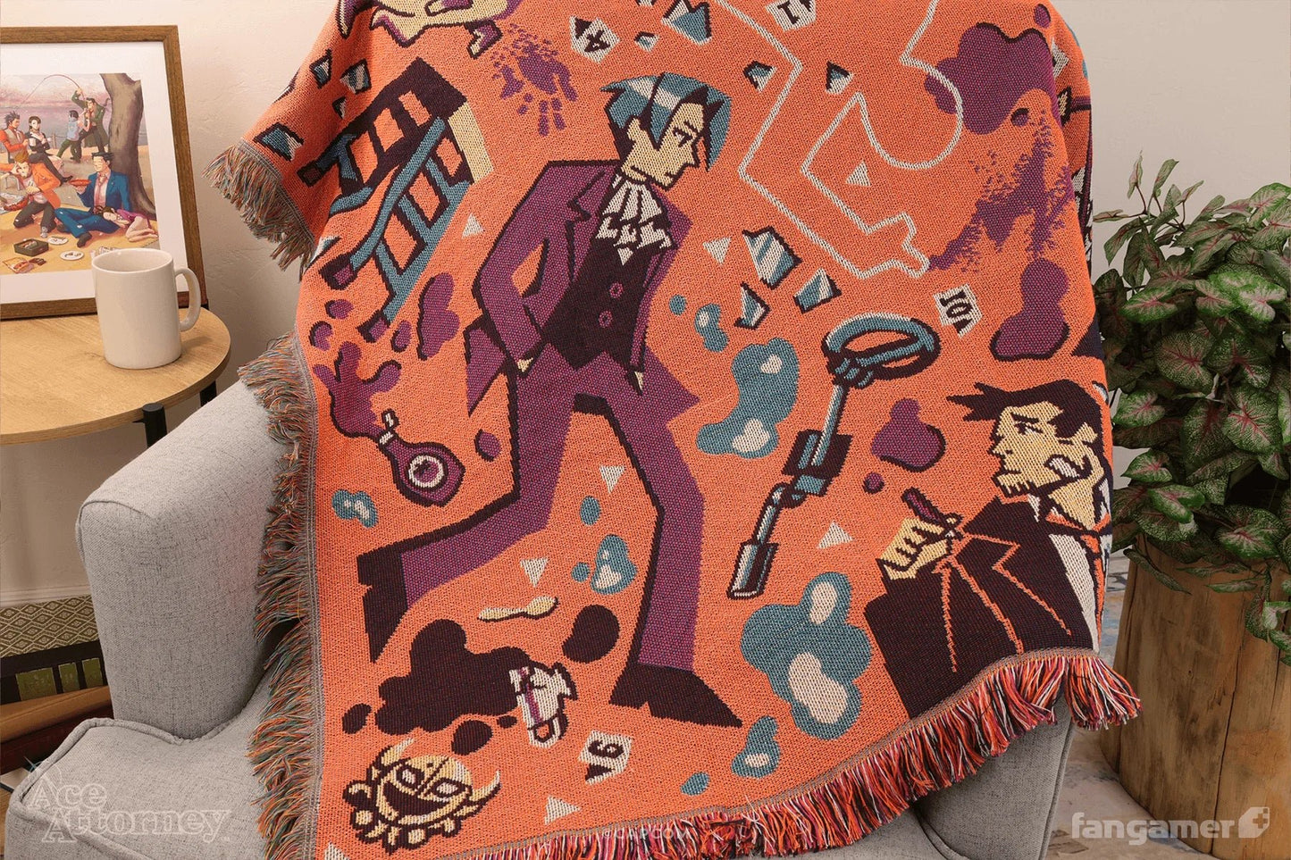 Ace Attorney: Crime Scene Throw Blanket (Fangamer) - PopCultGang